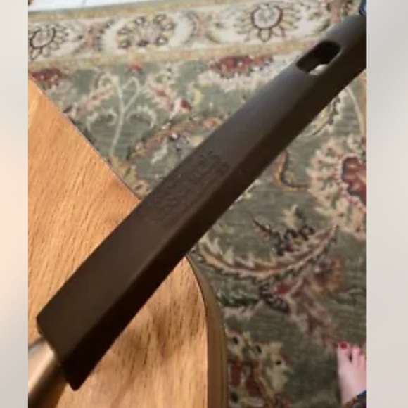 kitchen essentials 12” Round Black Grill Non-stick Frying Pan Skillet - Picture 3 of 6